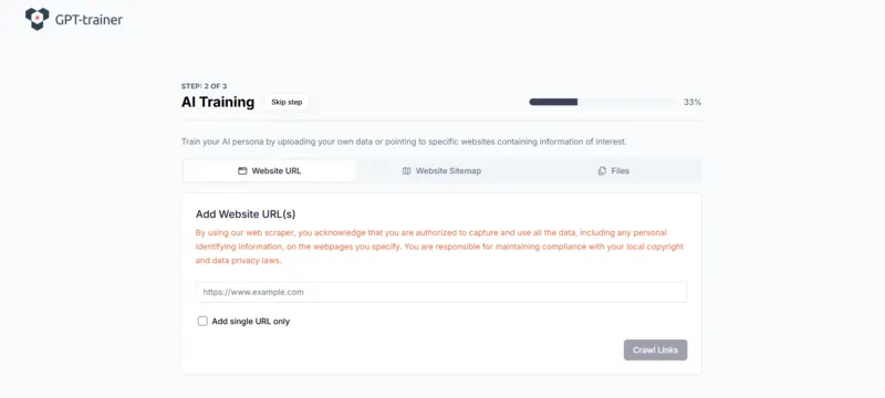 Step- 2 AI Training ai agent builder preview image