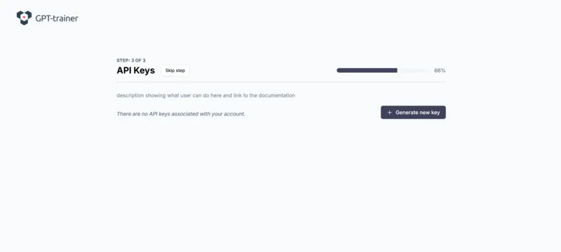 Step - 3 API Keys ai agent builder preview image