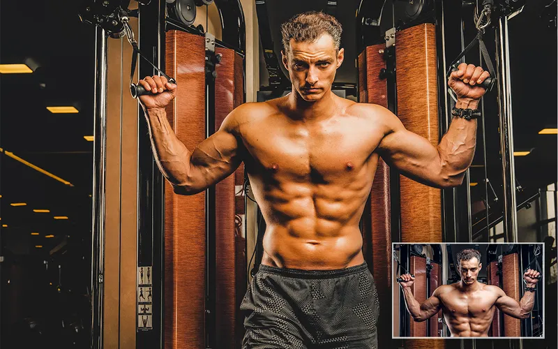 Workout Lightroom Presets Applied To An Image Of A Model