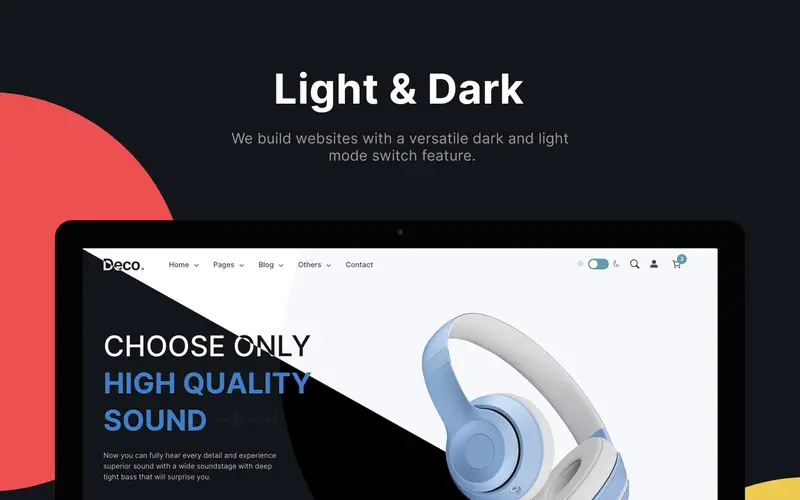 deco light and dark modes preview image