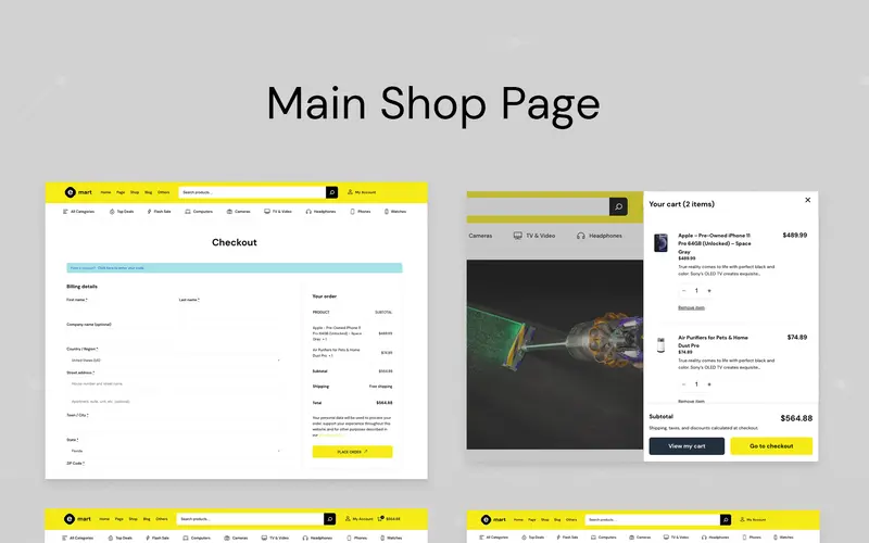 emart main shop page preview image