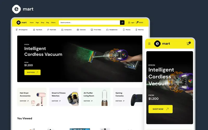 emart preview image wordpress template preview image