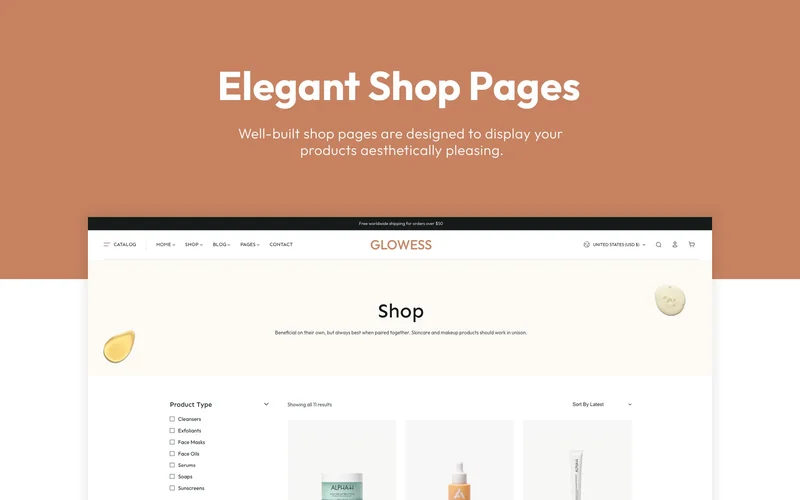 glowess elegant shoppages preview image