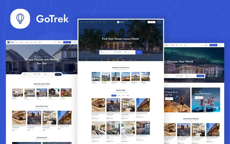 GoTrek Preview Image wordpress templates preview image