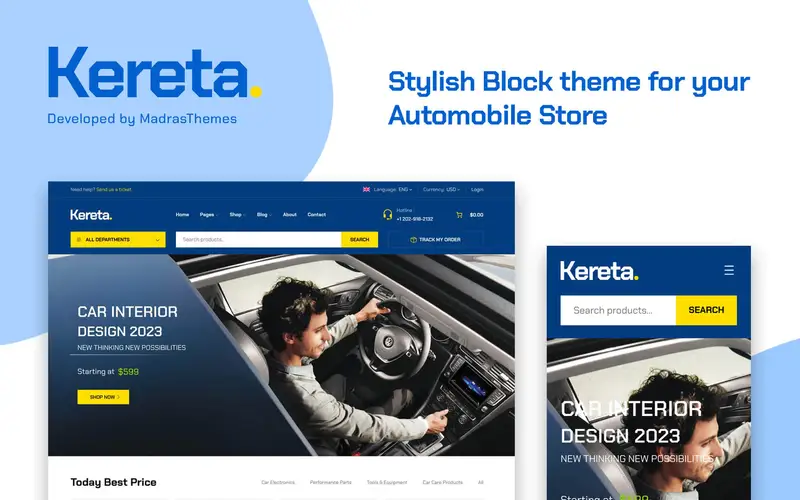 kereta landing page