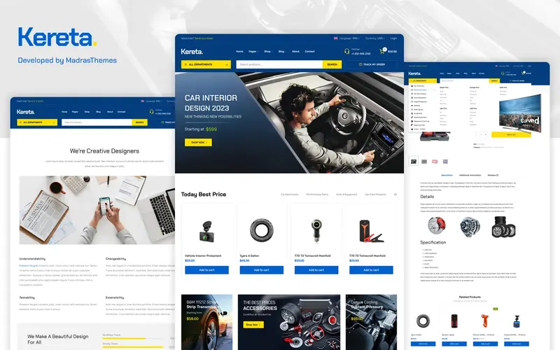 Kereta Preview Image preview image wordpress templates