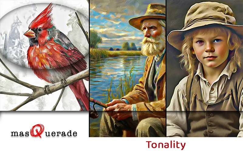 Tonality PS Filter Applied On A Collage Of Images