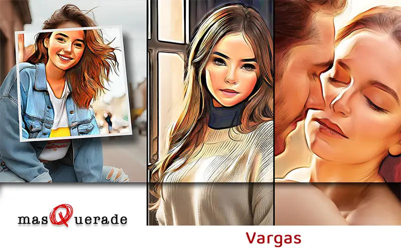 Vargas PS Filter Applied On A Collage Of Images