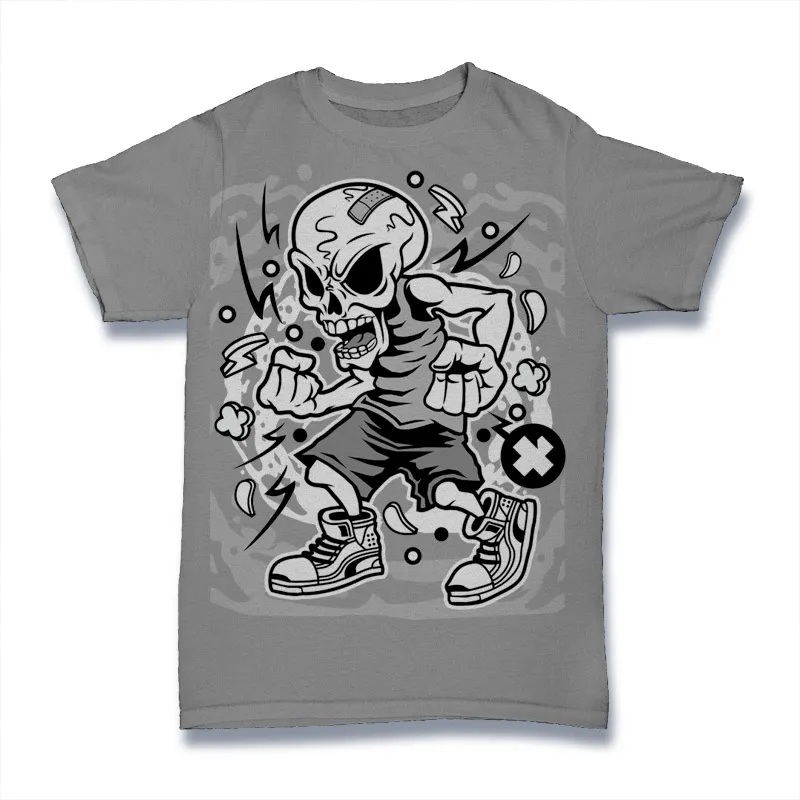 Angry Skull Tshirt Design