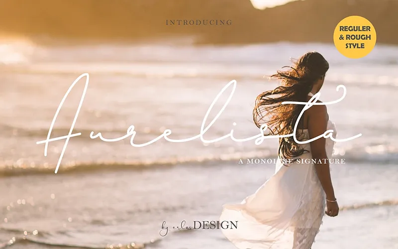 Aurelista font from modern fonts bundle