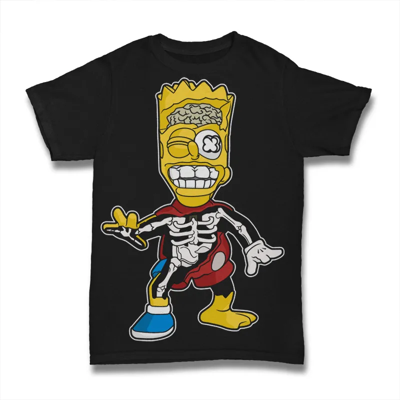 Bart Skeleton Tshirt Design