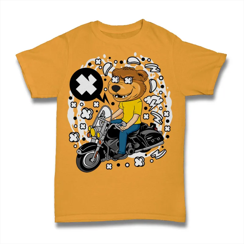 Bear Biker Tshirt Design