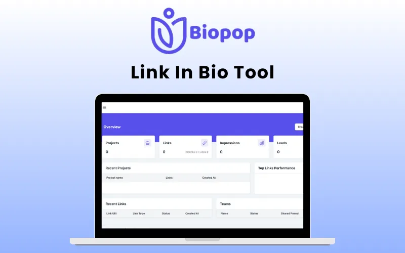 Biopop - Link In Bio Tool - Lifetime Access | DealFuel