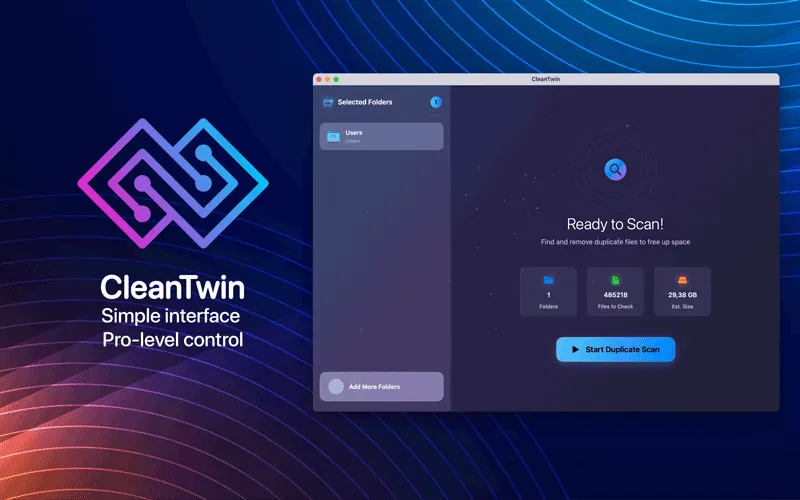 Preview of CleanTwin File AI Scanner