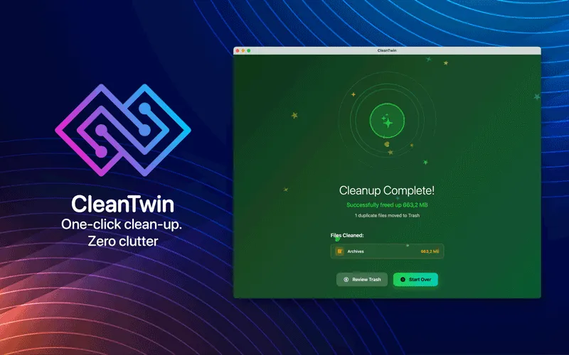 Preview of CleanTwin ClutterFree AI