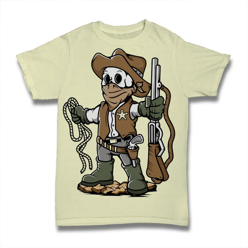 Cowboy Skull Tshirt Design