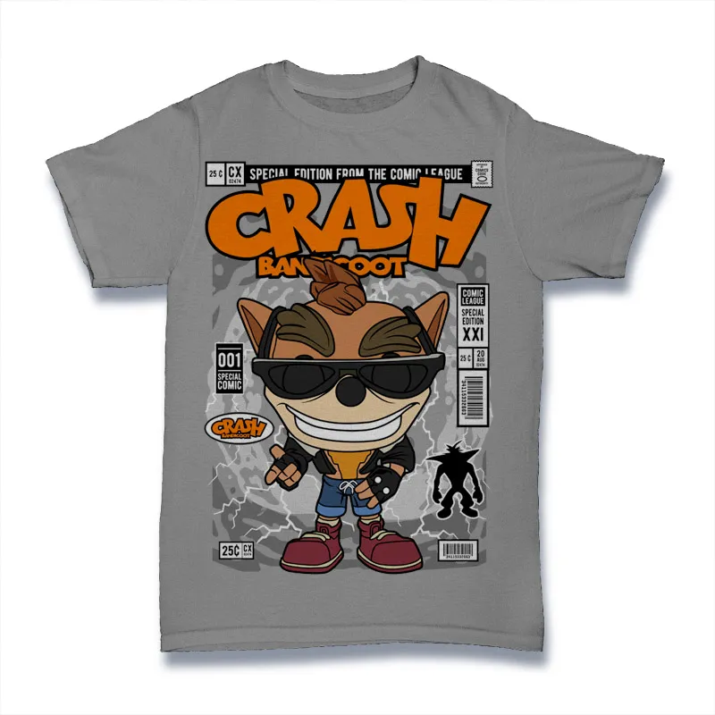 Crash Bandicoot Tshirt Design