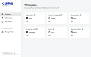 WordPopAI Dashboard
