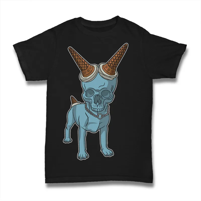 Dog Skull Tshirt Design