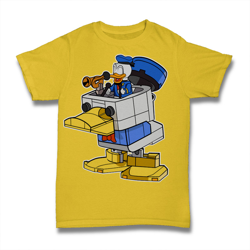 Donald Robo Tshirt Design