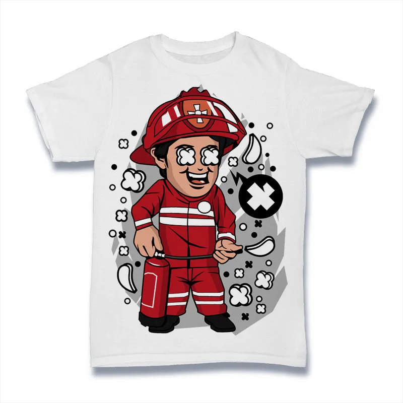 Firefighter Tshirt Design