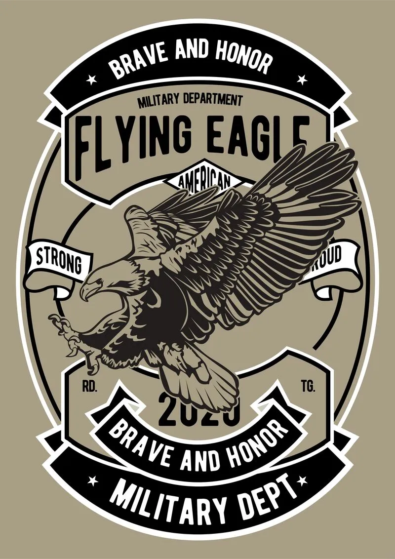 Flying eagle t shirt design