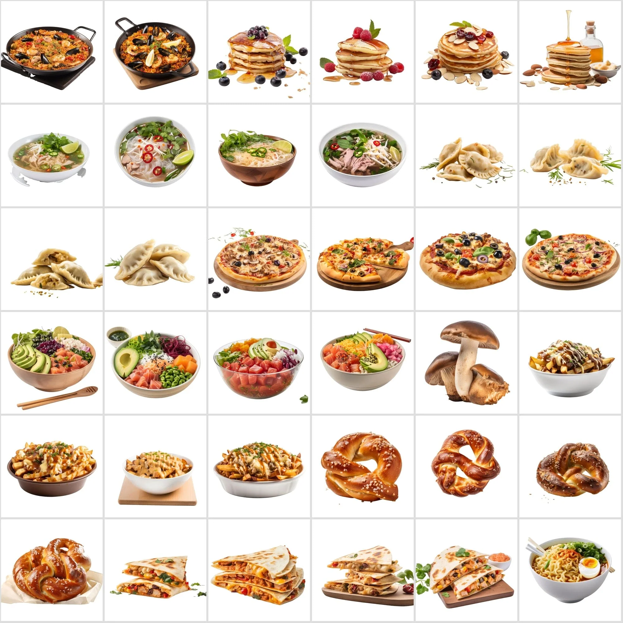Food PNG Illustrations included in the bundle.