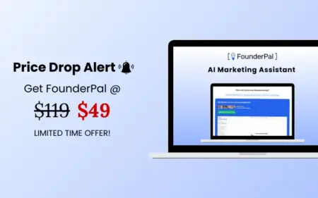 FounderPal Price Drop Sale Banner