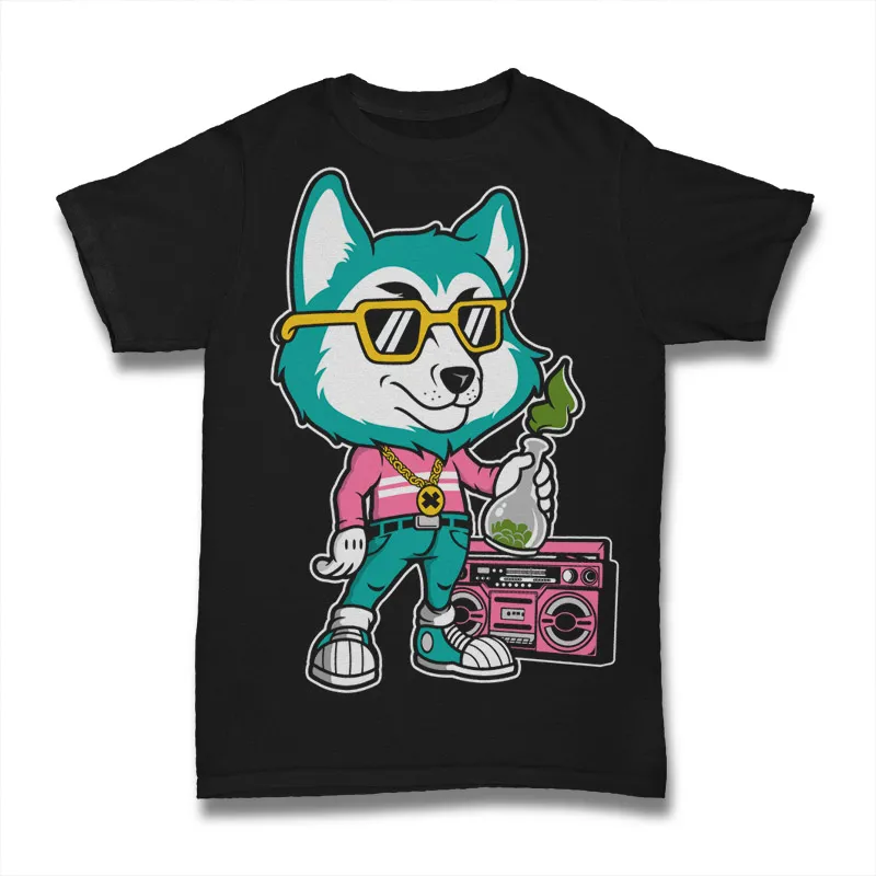 Fox Boombox Tshirt Design
