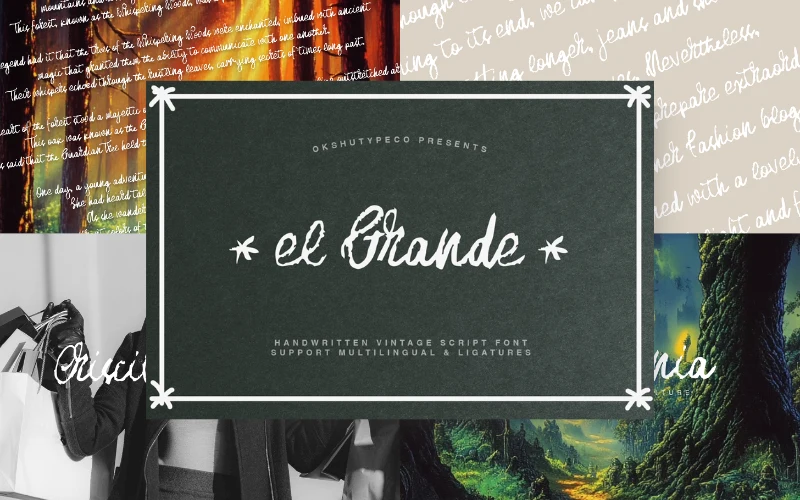 el Grande Handwritten Script Font
