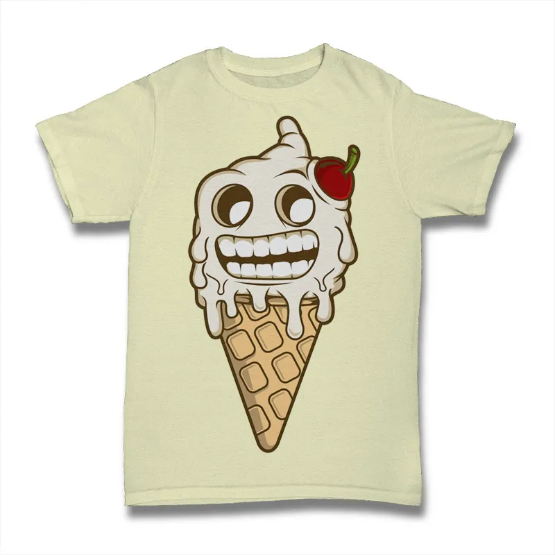 Ice Cream Monster Tshirt Design
