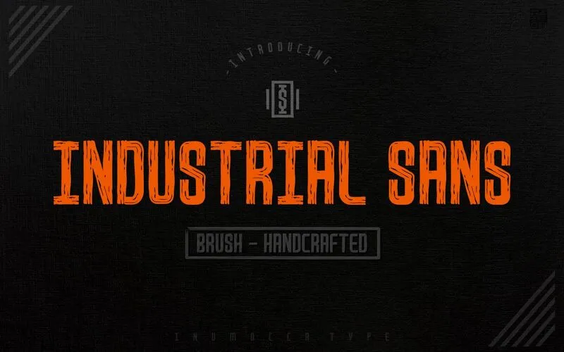 Industrial sans font