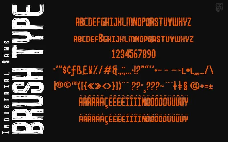 Industrial sans poster 09