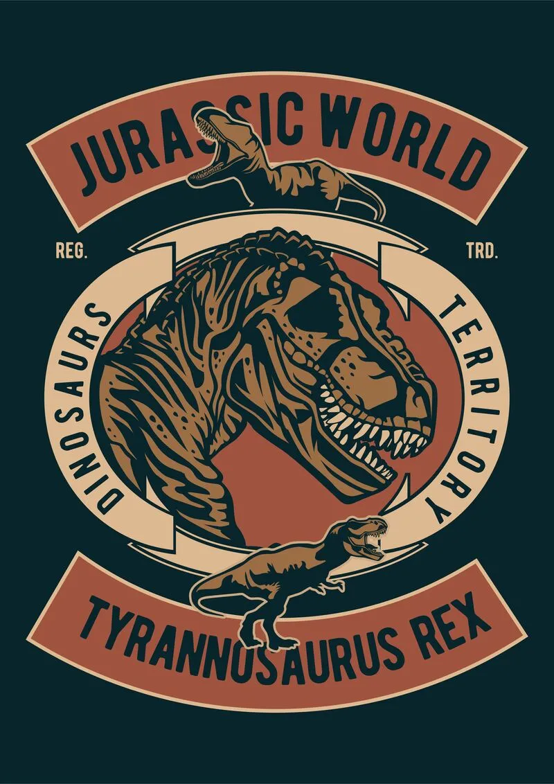 Jurrasic world dinosaur t shirt design