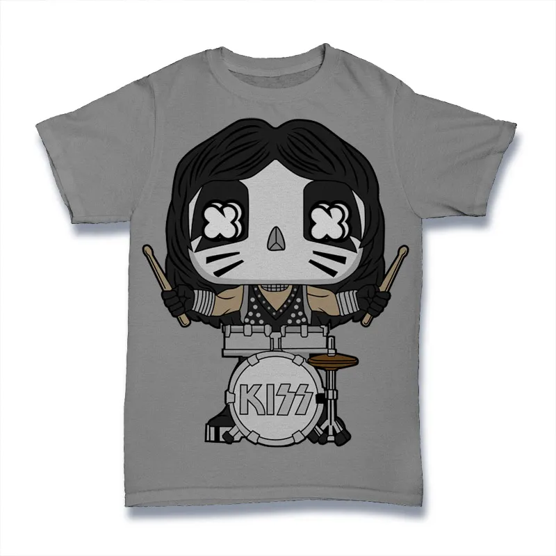 Kiss Drummer Tshirt Design