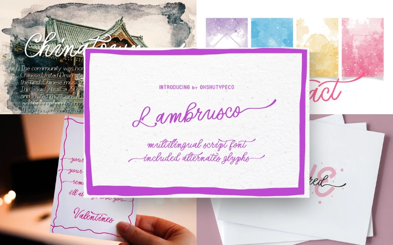 Lambrusco Cursive Font