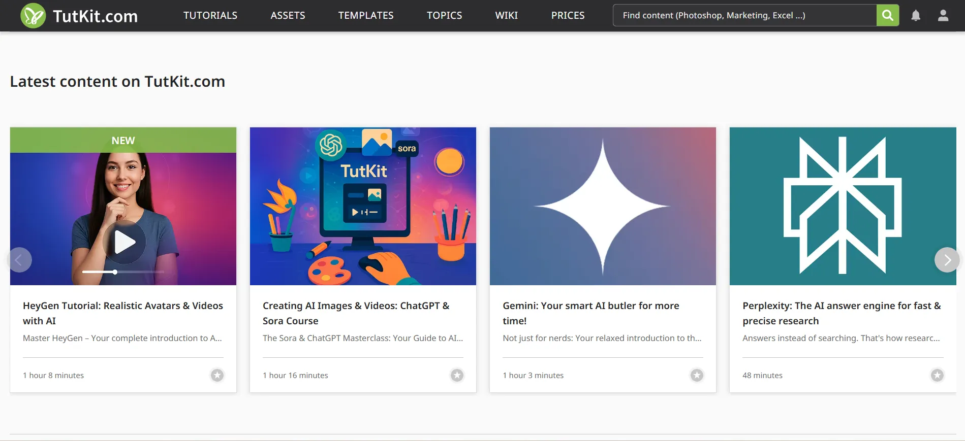 Preview of latest updates in this e-learning platform