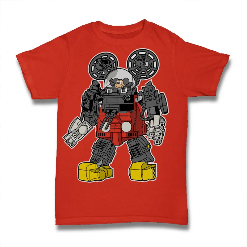 Mecha Mouse Tshirt Design