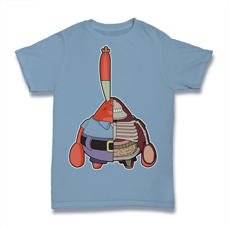 Mr Krabs Half Skeleton Tshirt Design