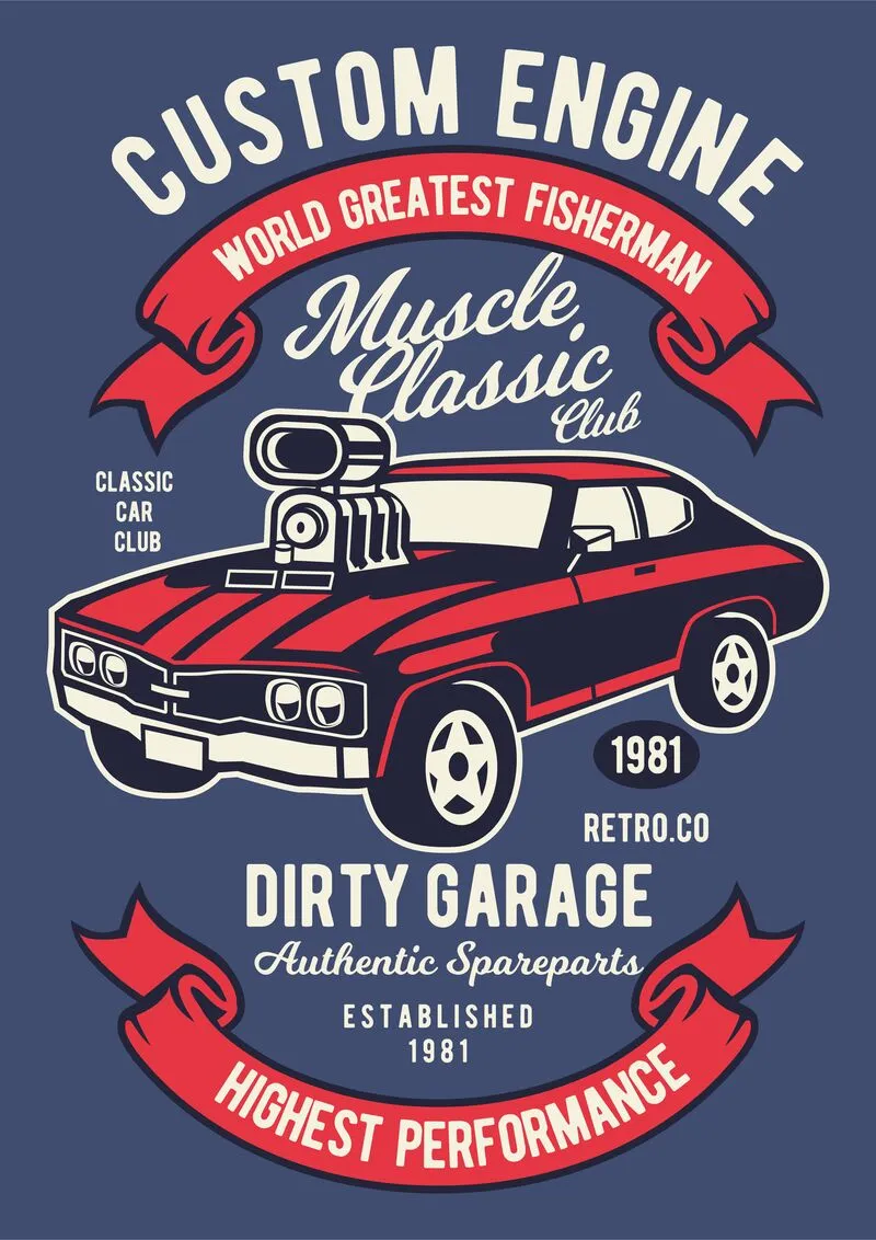 Car t shirt design