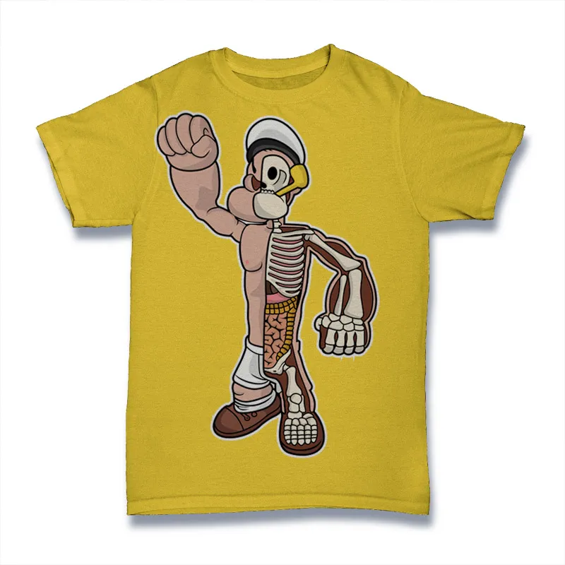 Popeye Skeleton Tshirt Design