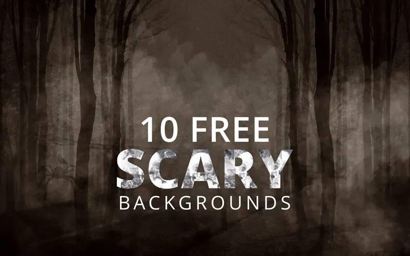 Free Scary Backgrounds Feature Image Halloween post design Halloween social media post