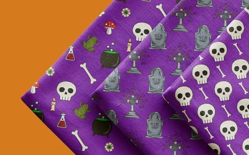 Preview of the Halloween patterns included in the bundle