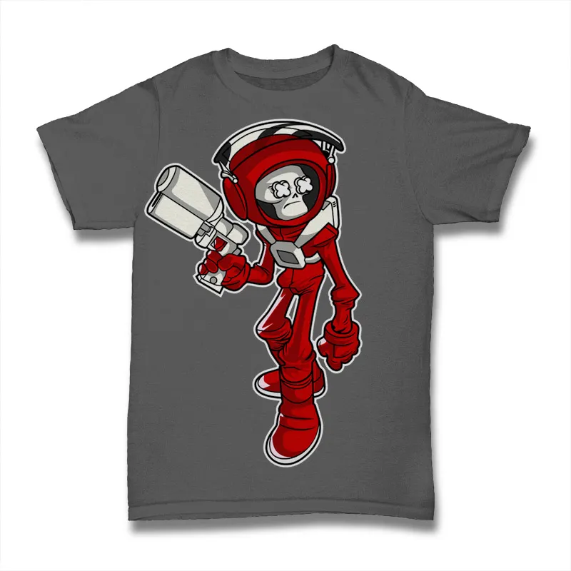 Skull Astronaut Tshirt Design