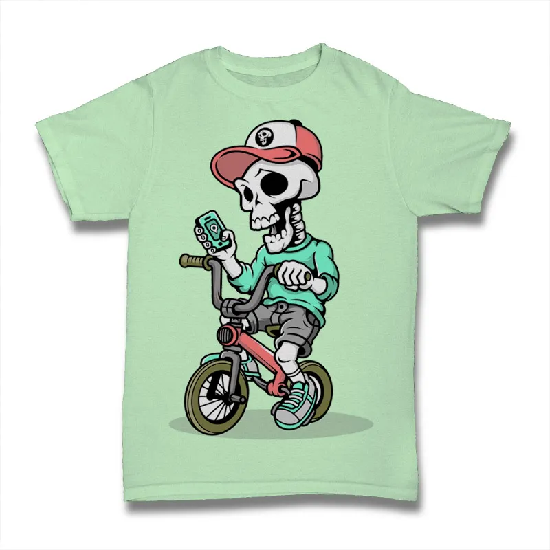 Skull Biker Tshirt Design