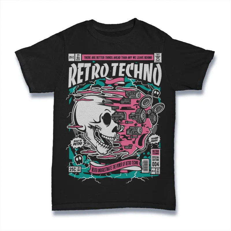 Skull Face Tshirt Design