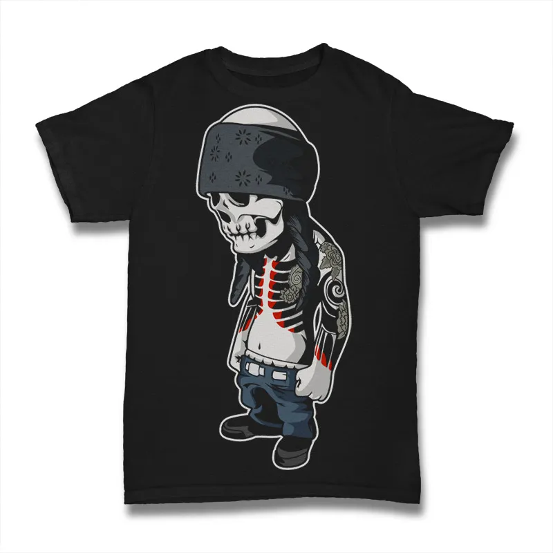 Skull Head Tattoo Tshirt Design