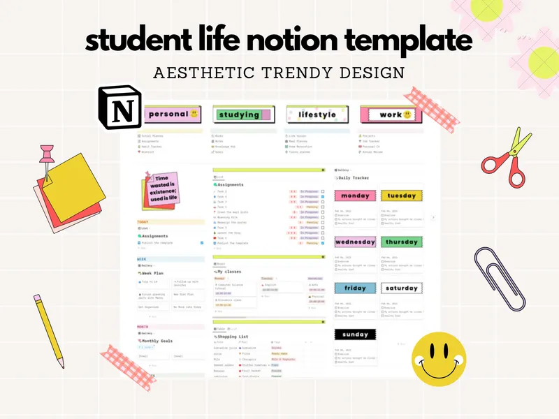 Preview of Student Planner Templates