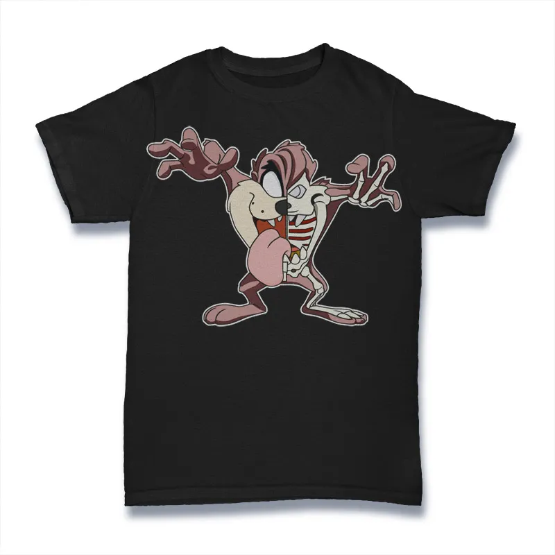 Tazmania Half Skeleton Tshirt Design