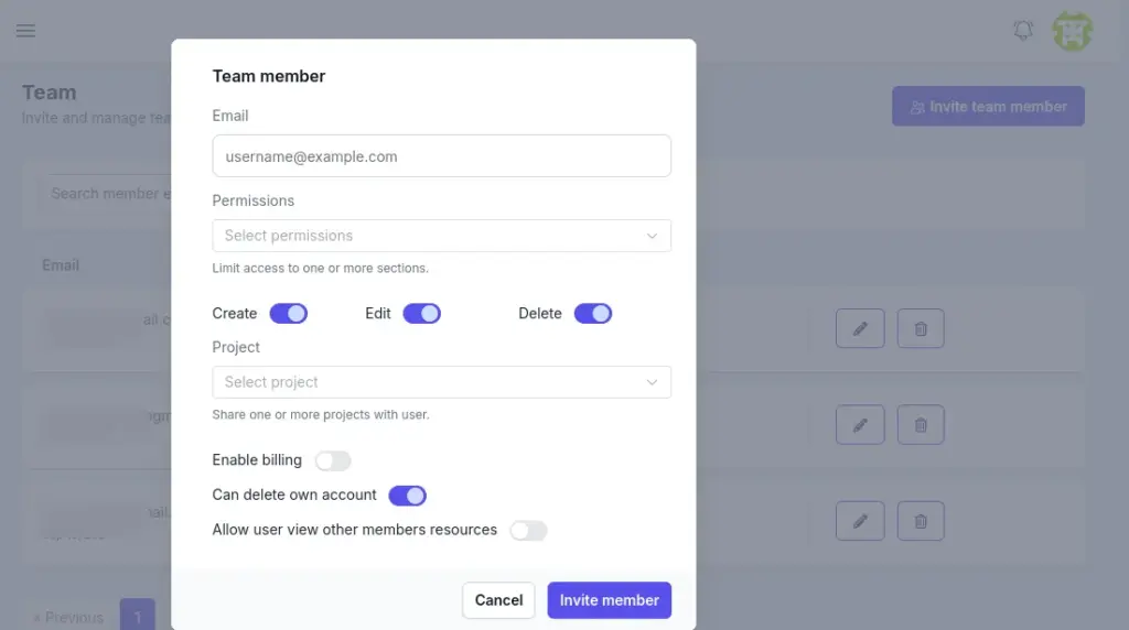 Team Management With Biopop Link In Bio Tool